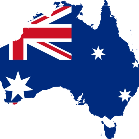 Australian-Flag-Map